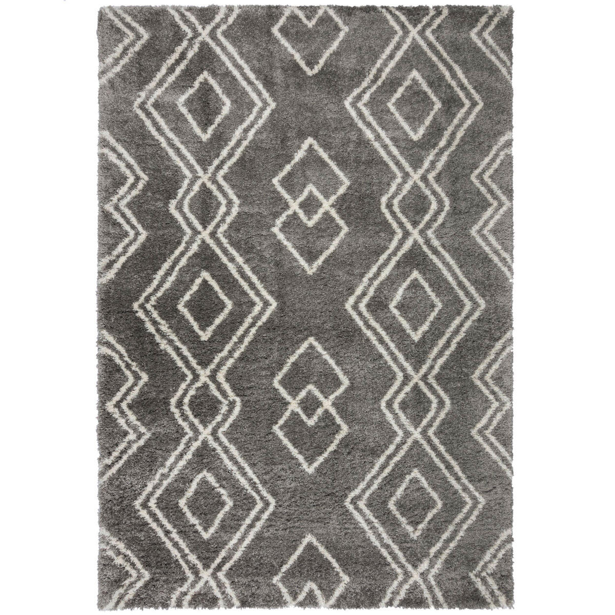 HOCHFLORTEPPICH 120/170 cm Atlas Grau  - Grau, KONVENTIONELL, Textil (120/170cm) - Xora