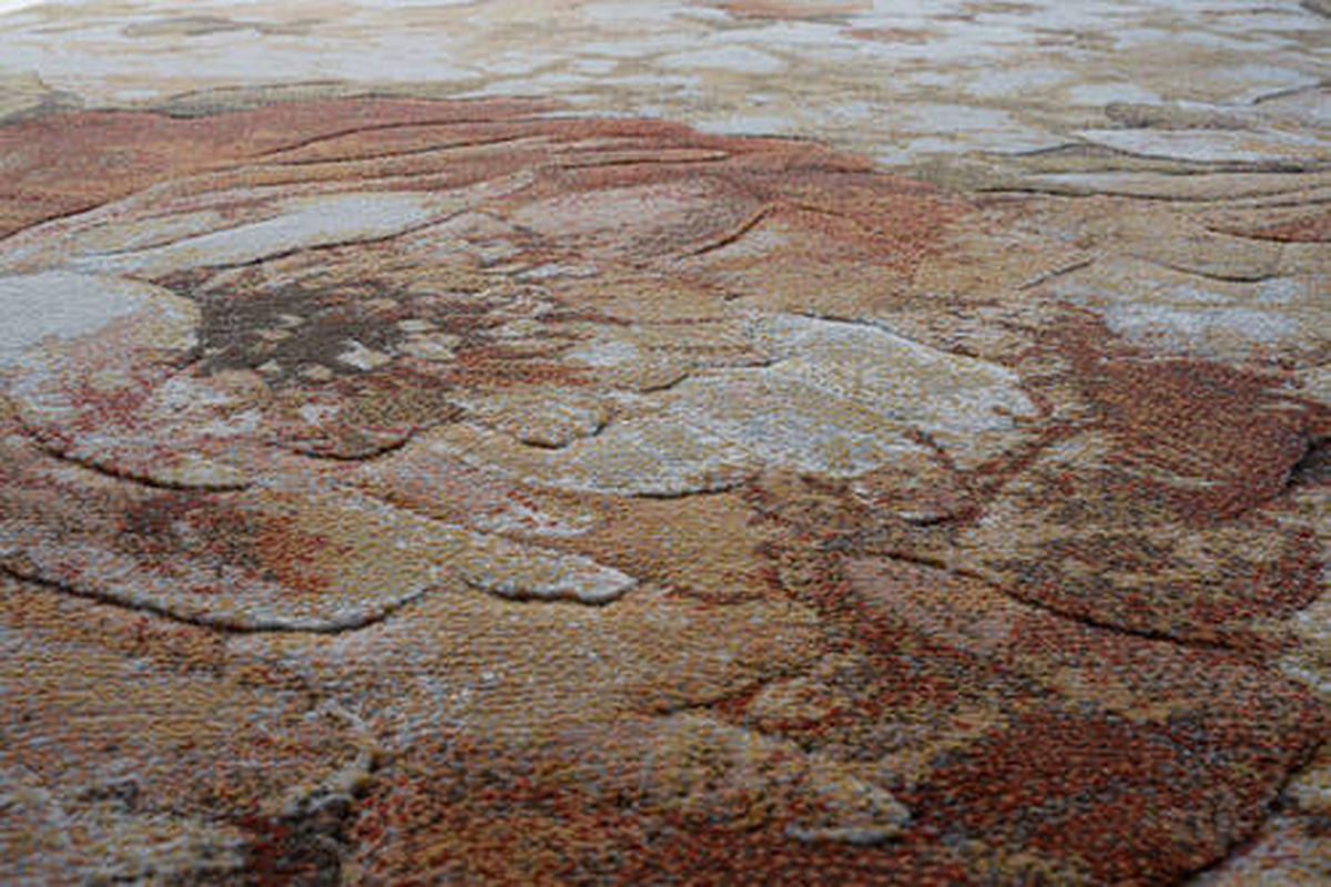 WEBTEPPICH 120/170 cm Argentum Creme, Grau, Orange  - Creme/Orange, KONVENTIONELL, Kunststoff/Textil (120/170cm) - Novel