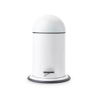 KOŠ S NÁŠLAPNÝM PEDÁLEM   - bílá/černá, Basics, kov/plast (22/34/17cm) - Aquanova