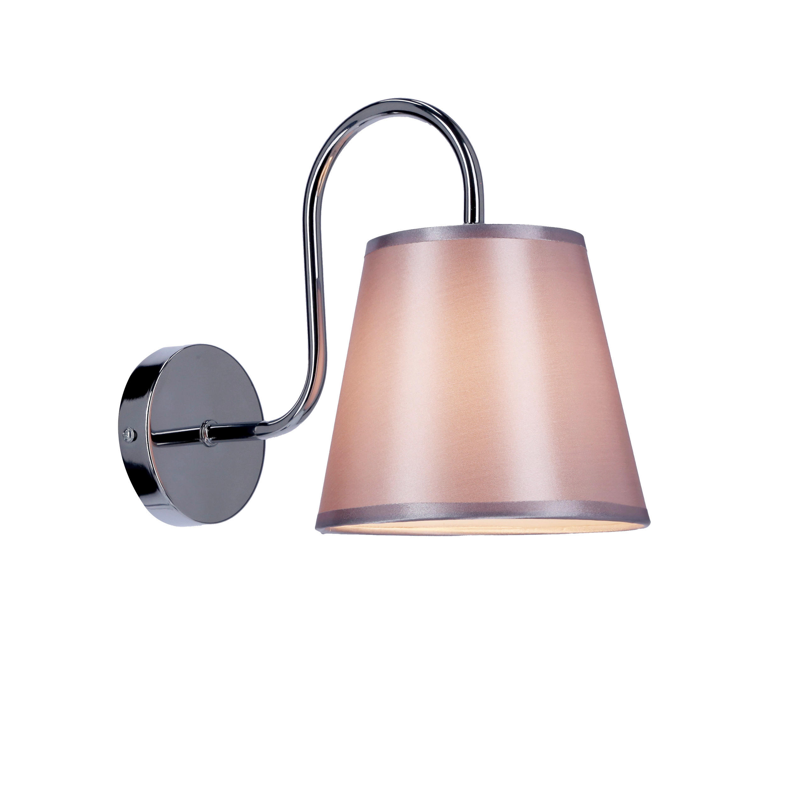 WANDLEUCHTE 22/15/21 cm   - Chromfarben, Basics, Kunststoff/Metall (22/15/21cm)