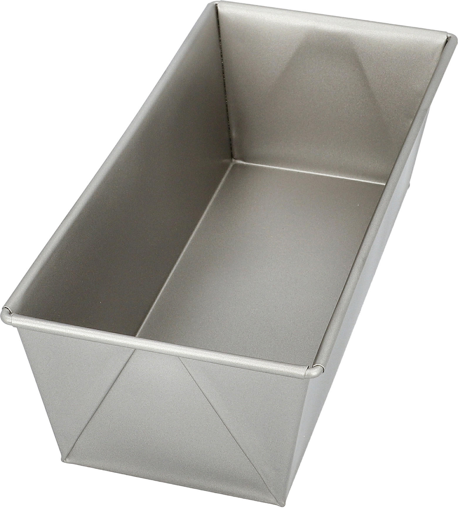 KASTENFORM Basic Baking 25,5/11,5/7,5 cm  - Silberfarben, Basics, Metall (25,5/11,5/7,5cm) - Birkmann