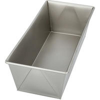 KASTENFORM Basic Baking 25,5/11,5/7,5 cm  - Silberfarben, Basics, Metall (25,5/11,5/7,5cm) - Birkmann