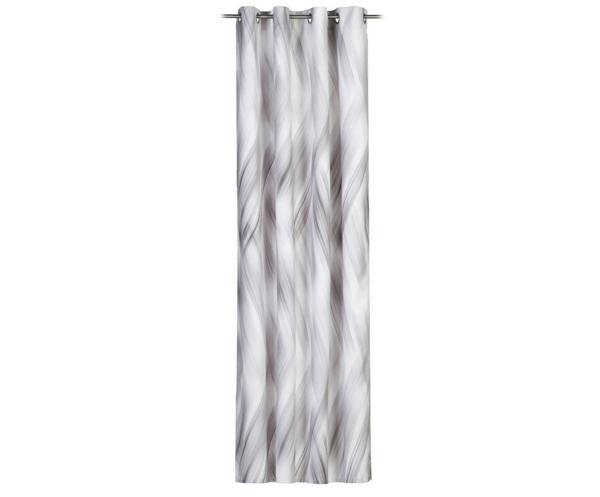 ÖSENSCHAL Gio halbtransparent 140/255 cm   - Silberfarben, Design, Textil (140/255cm) - Novel
