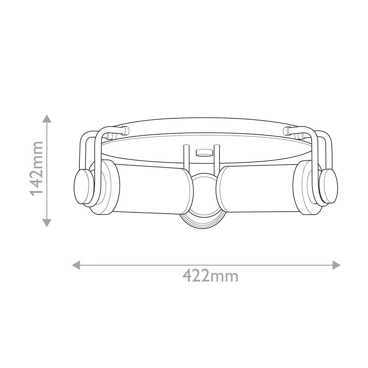 HÄNGELEUCHTE 42,2/14,2 cm  - Messingfarben, KONVENTIONELL, Glas/Metall (42,2/14,2cm) - Elstead Lighting