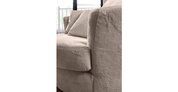 SESSEL in Plüsch Beige  - Beige/Schwarz, KONVENTIONELL, Textil/Metall (115/72/115cm) - Carryhome