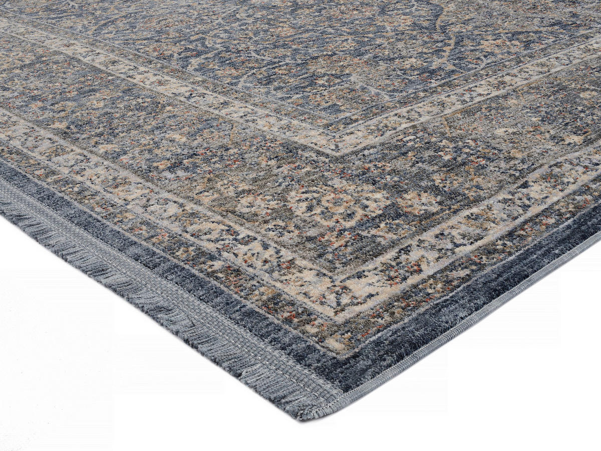 WEBTEPPICH  Wohnzimmer 140/200 cm Tours Blau rechteckig  - Blau, Design, Textil (140/200cm) - Novel