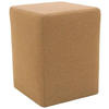 HOCKER Webstoff Messingfarben  - Messingfarben/Silberfarben, Design, Kunststoff/Textil (38/47/38cm) - LOOKS by W.Joop