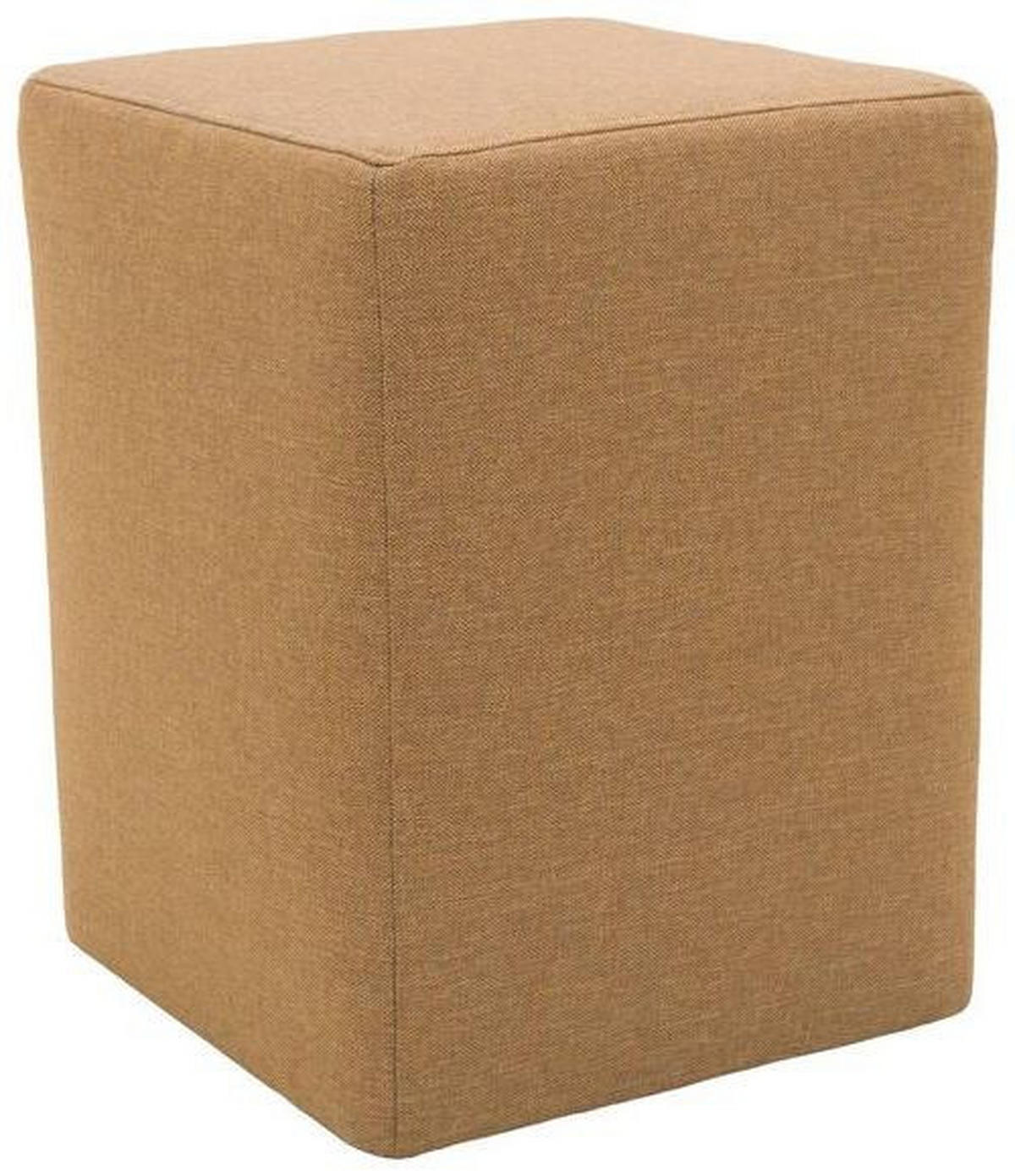 HOCKER in Textil Messingfarben  - Messingfarben/Silberfarben, Design, Kunststoff/Textil (38/47/38cm) - LOOKS by W.Joop