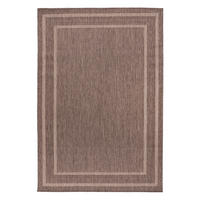 RAVNO TKANA PREPROGA      60/110 cm    tkano  rjavosiva  - rjavosiva, Basics, tekstil (60/110cm)