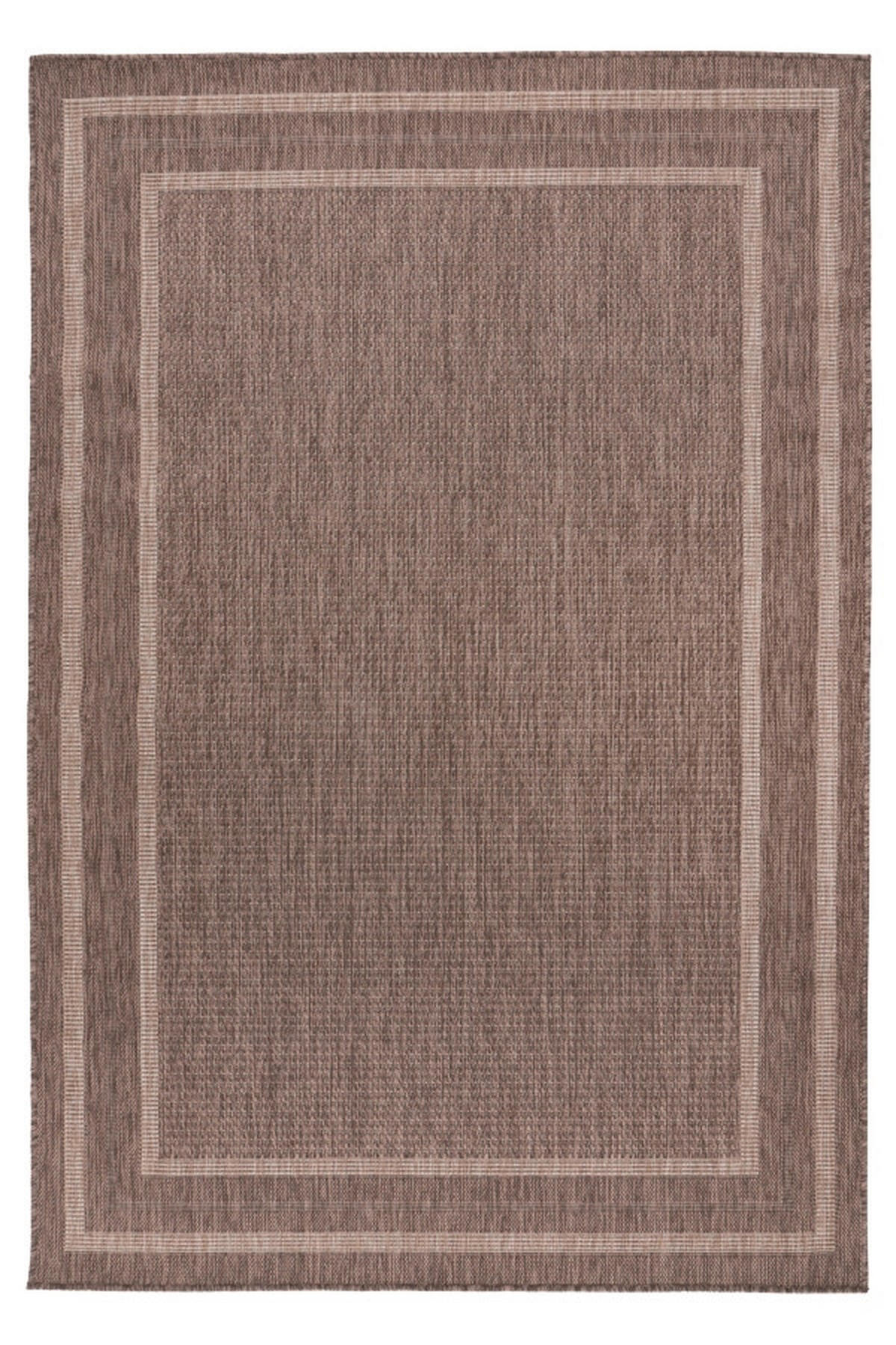 RAVNO TKANA PREPROGA      60/110 cm    tkano  rjavosiva  - rjavosiva, Basics, tekstil (60/110cm)