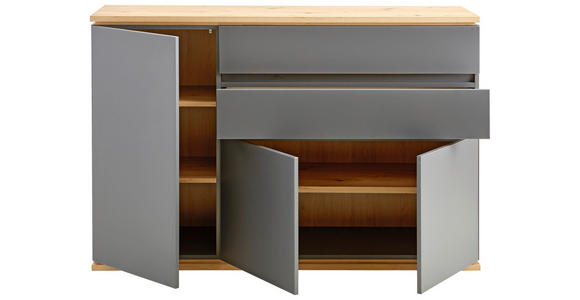 SIDEBOARD 139/93/42 cm  in Graphitfarben, Eiche Artisan  - Schwarz/Graphitfarben, MODERN, Holzwerkstoff/Kunststoff (139/93/42cm) - Xora