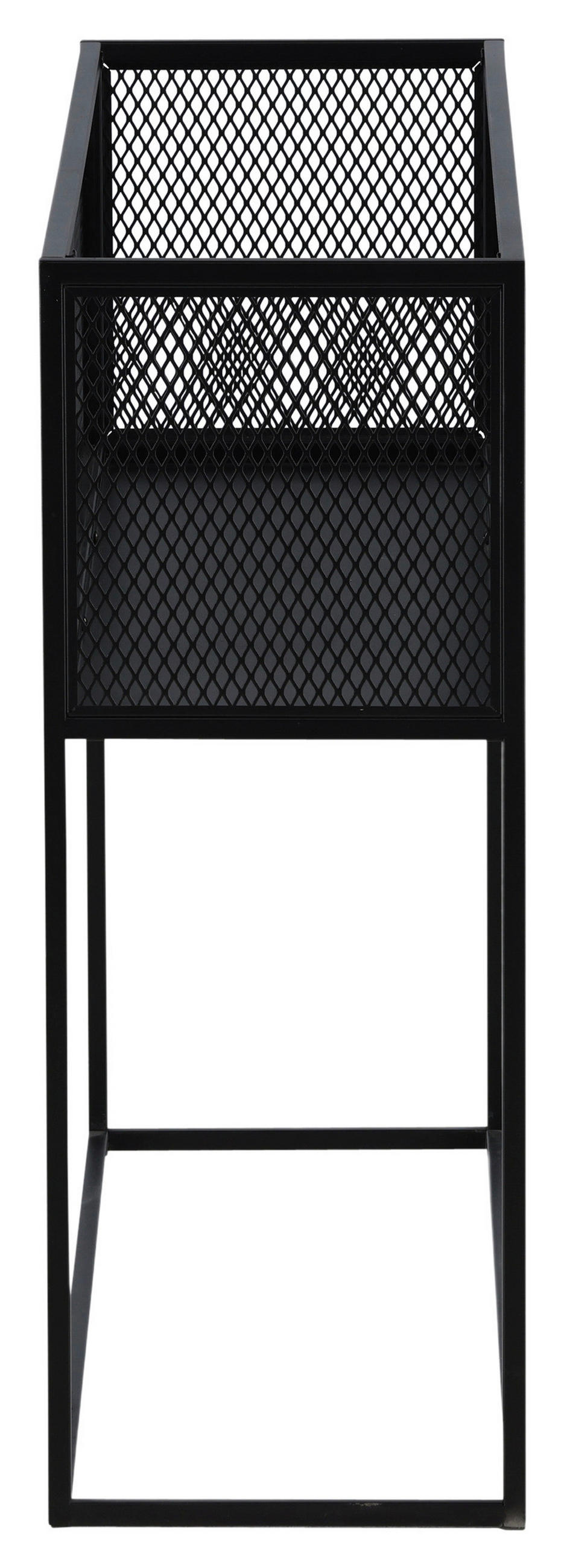 BÜCHERWAND Schwarz  - Schwarz, Design, Metall (110/80/30cm) - Livetastic