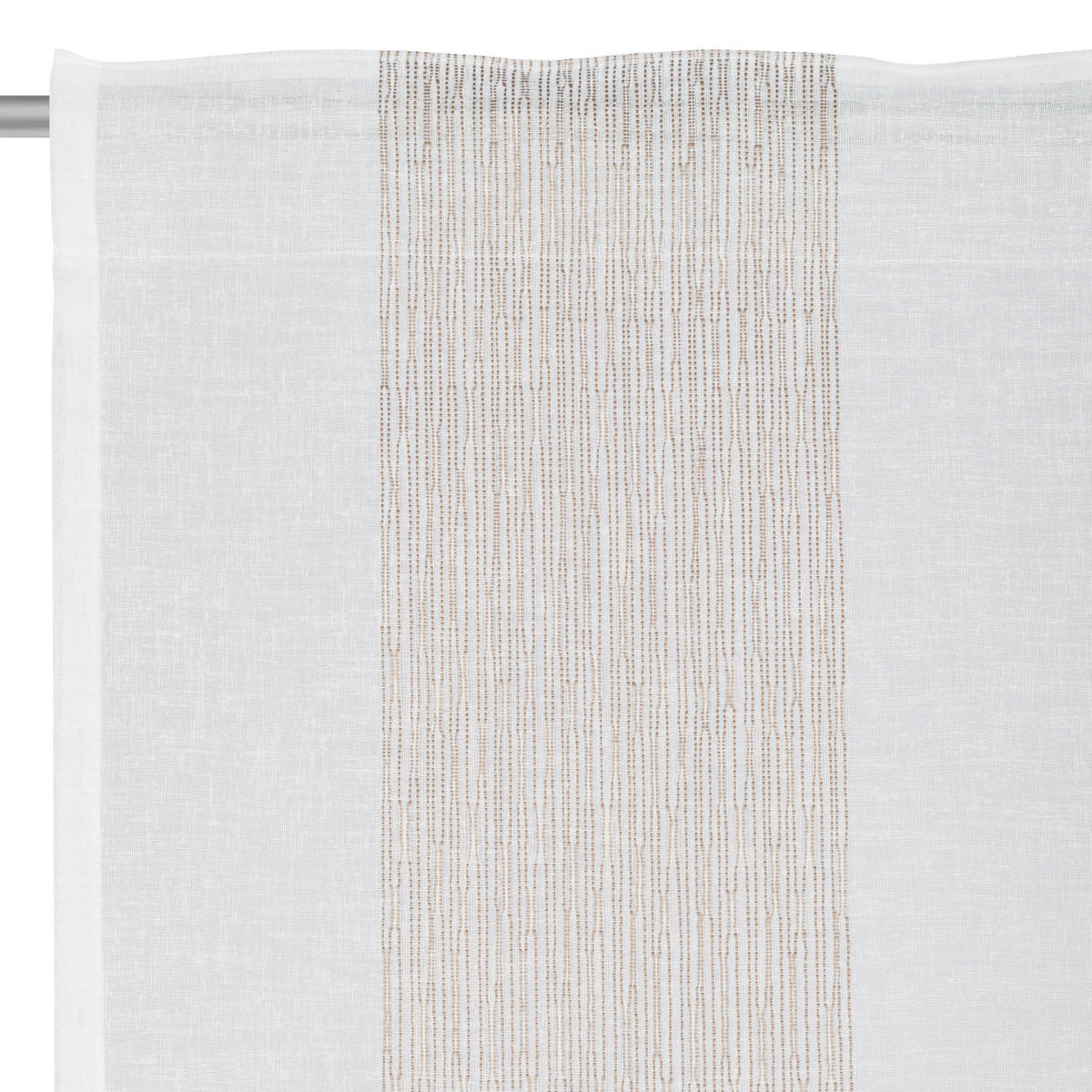 HOTOVÝ ZÁVES, polopriehľadné, 140/245 cm - hnedá, Natur, textil (140/245cm) - Esposa
