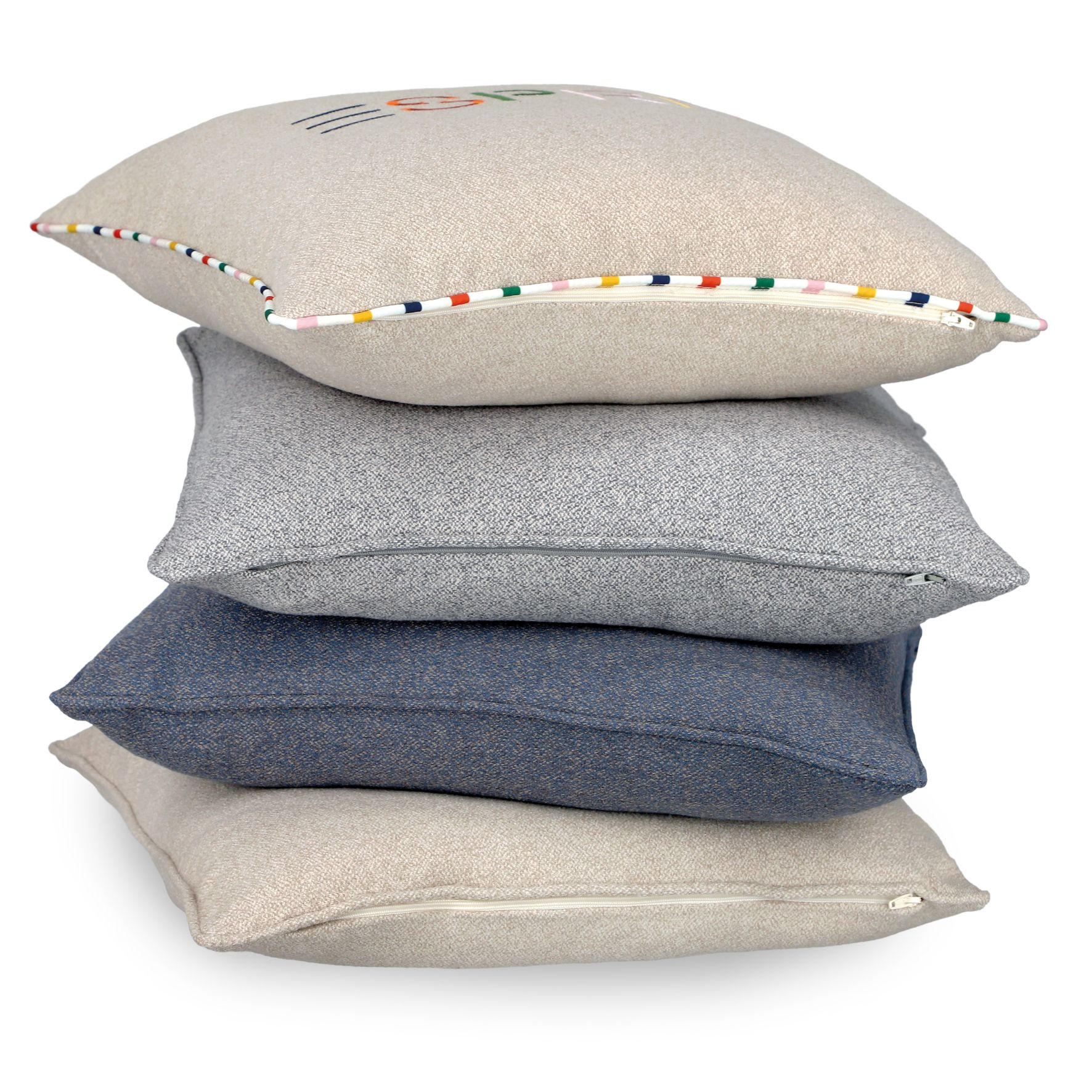 KISSENHÜLLE E-Signature  - Beige, Basics, Textil (45/45cm) - Esprit