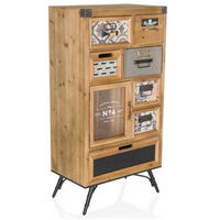 SIDEBOARD  in 53/104/32 cm  - Schwarz, MODERN, Holz/Metall (53/104/32cm) - MID.YOU
