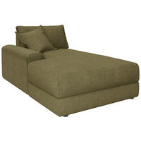 BIGSOFA Cord Olivgrün  - Schwarz/Olivgrün, MODERN, Kunststoff/Textil (117/93/190cm) - Carryhome