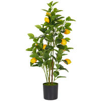 KUNSTPFLANZE 75 cm  - Gelb/Schwarz, LIFESTYLE, Papier/Kunststoff (75cm)