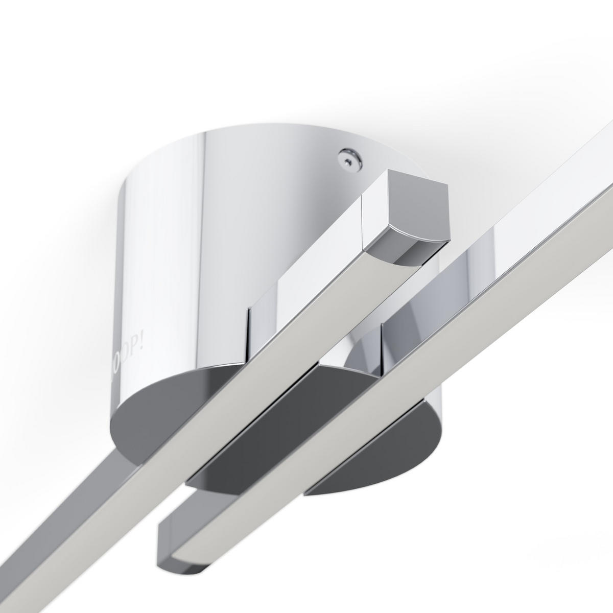 STROPNÉ LED SVIETIDLO, 80/10,5/8 cm - biela/chrómová, Design, kov/plast (80/10,5/8cm) - Joop!