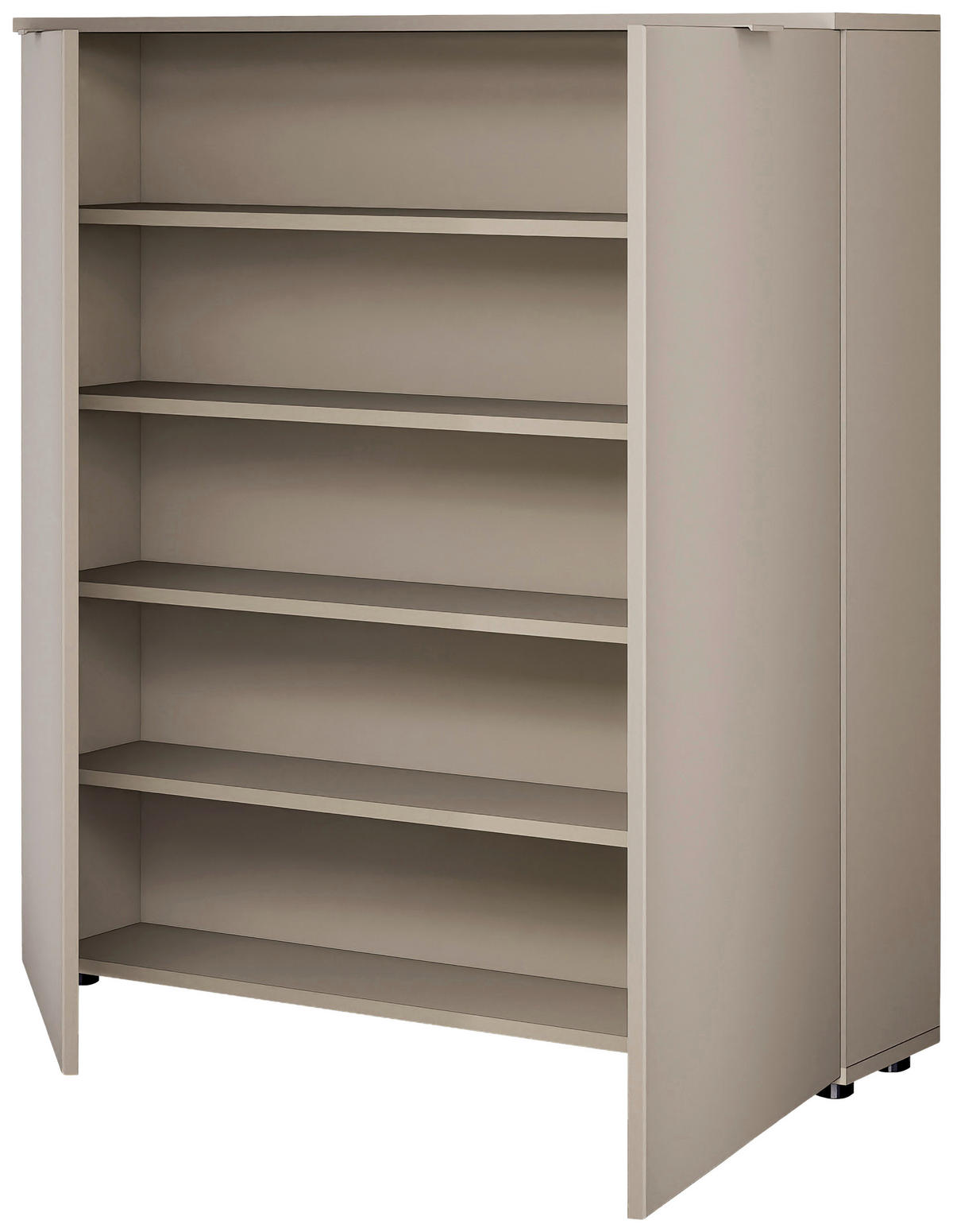 SCHUHSCHRANK Taupe, Beige, Kaschmir  - Taupe/Kaschmir, Design, Holzwerkstoff/Metall (100/103/22cm) - Livetastic