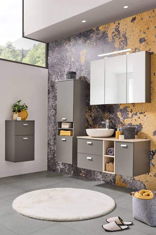 SPODNÍ SKŘÍŇKA, šedá, šedá, 40,3/70/32 cm - šedá/barvy stříbra, Moderní, kov/kompozitní dřevo (40,3/70/32cm) - Stylife