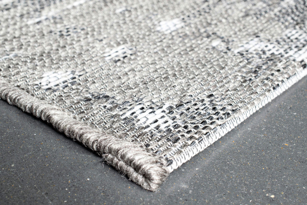 VONKAJŠÍ KOBEREC, 120/170 cm sivá, svetlosivá, tmavosivá - sivá/svetlosivá, Konventionell, textil (120/170cm) - Novel