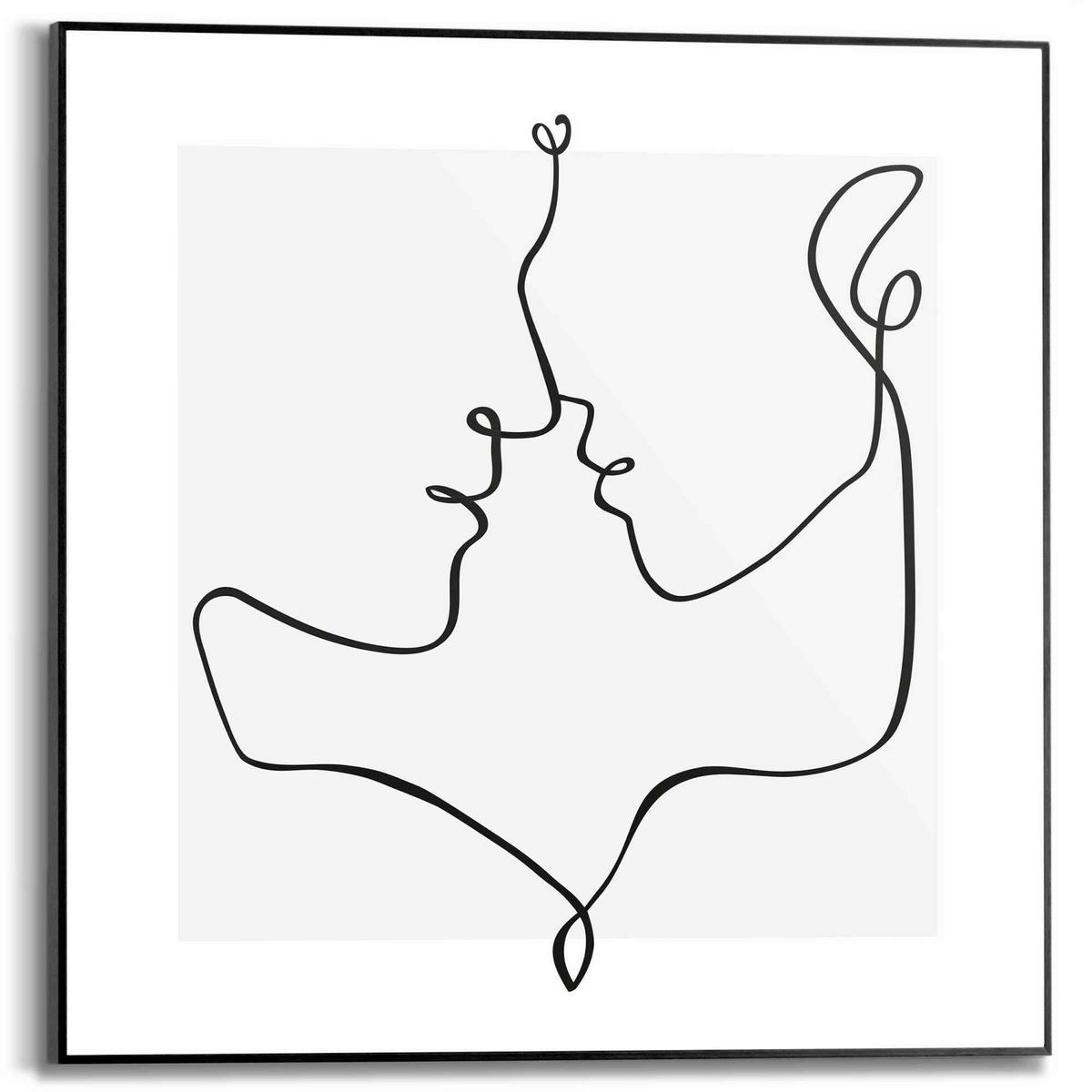 BILD 50/50 cm  - Schwarz, Trend, Holzwerkstoff (50/50cm) - Reinders!