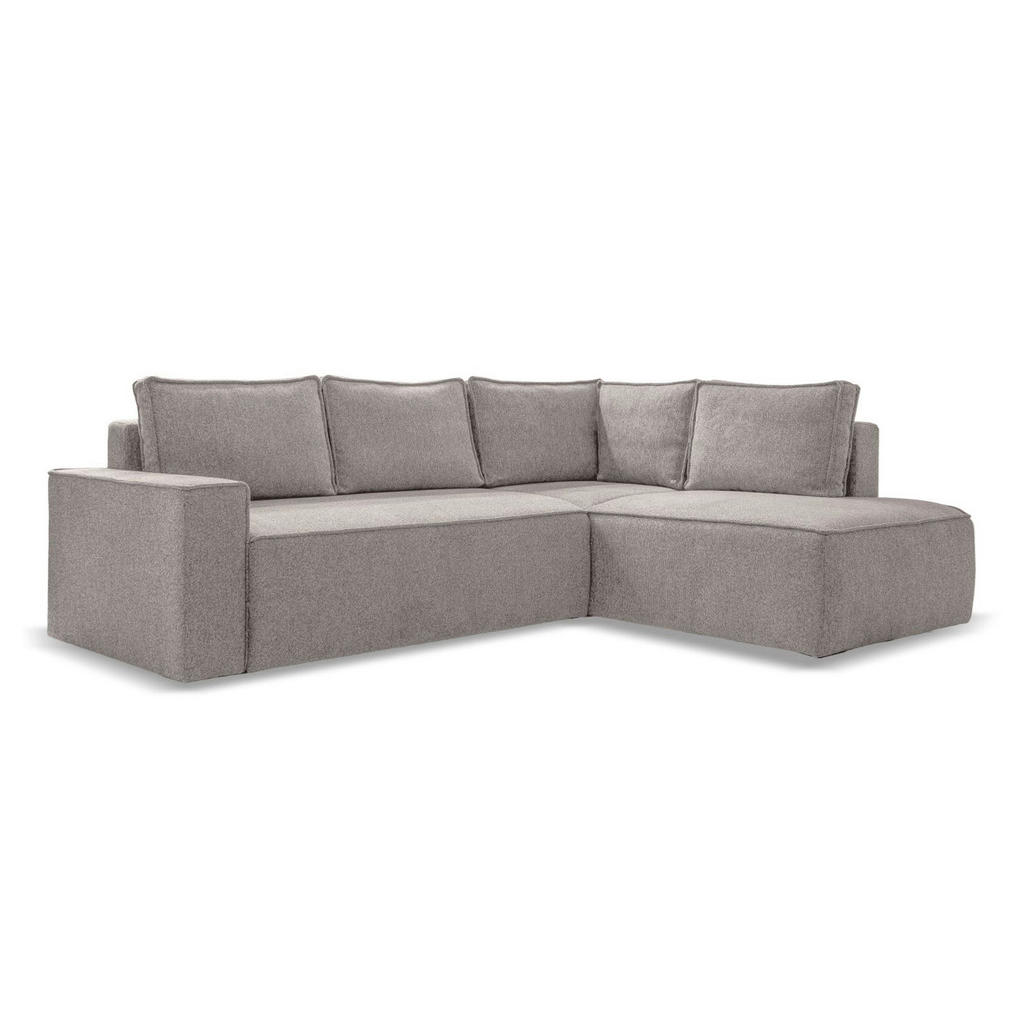 MID.YOU ROHOVÁ SEDAČKA, textil, šedá, bílá