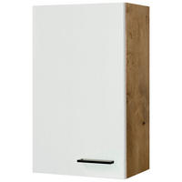 KÜCHENOBERSCHRANK 50/89/32 cm  in Eichefarben, Magnolie  - Eichefarben/Magnolie, KONVENTIONELL, Holzwerkstoff/Metall (50/89/32cm) - FlexWell