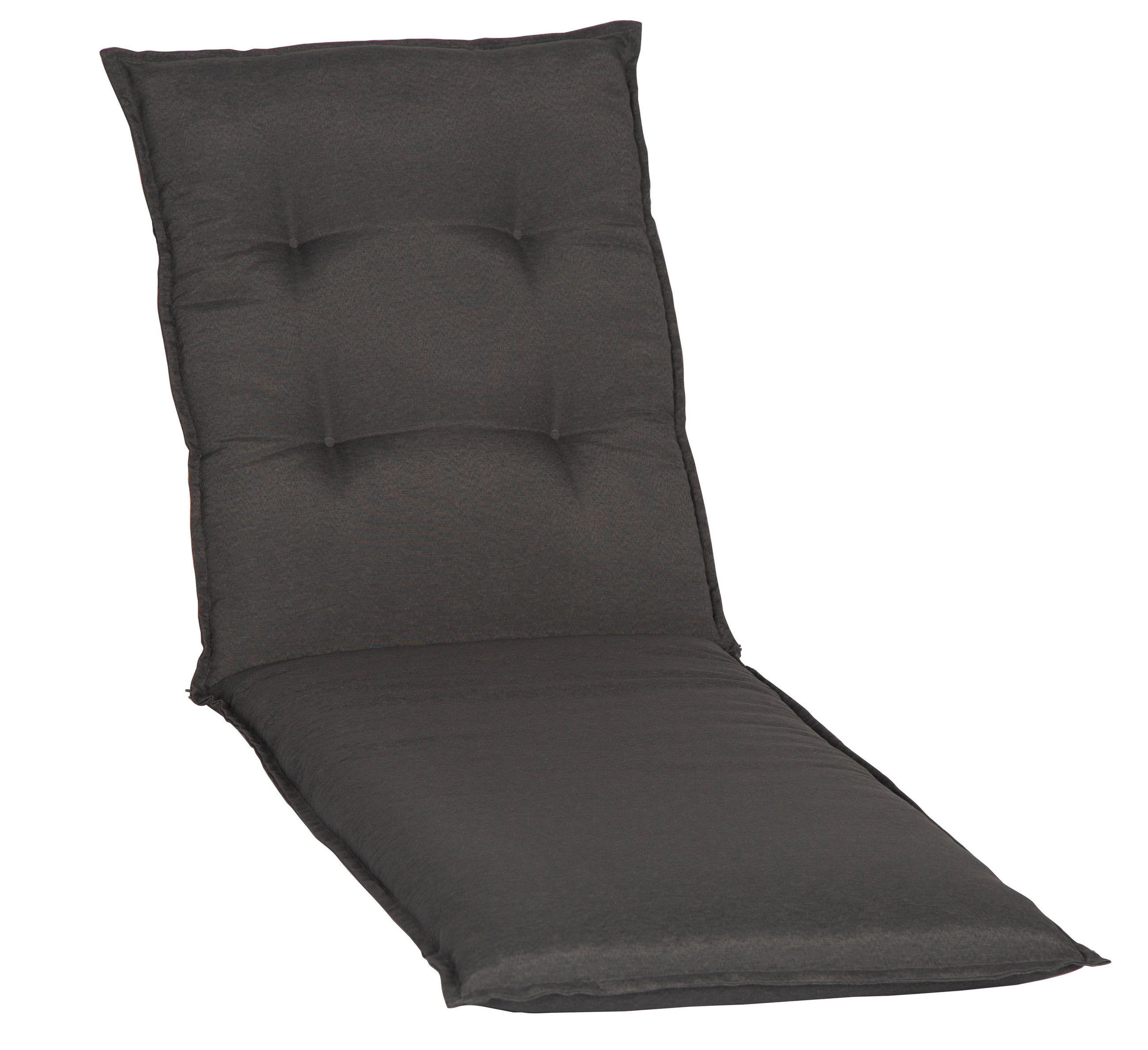 LIEGENAUFLAGE Uni  - Dunkelgrau, Basics, Textil (191/58/8cm) - Gardenson