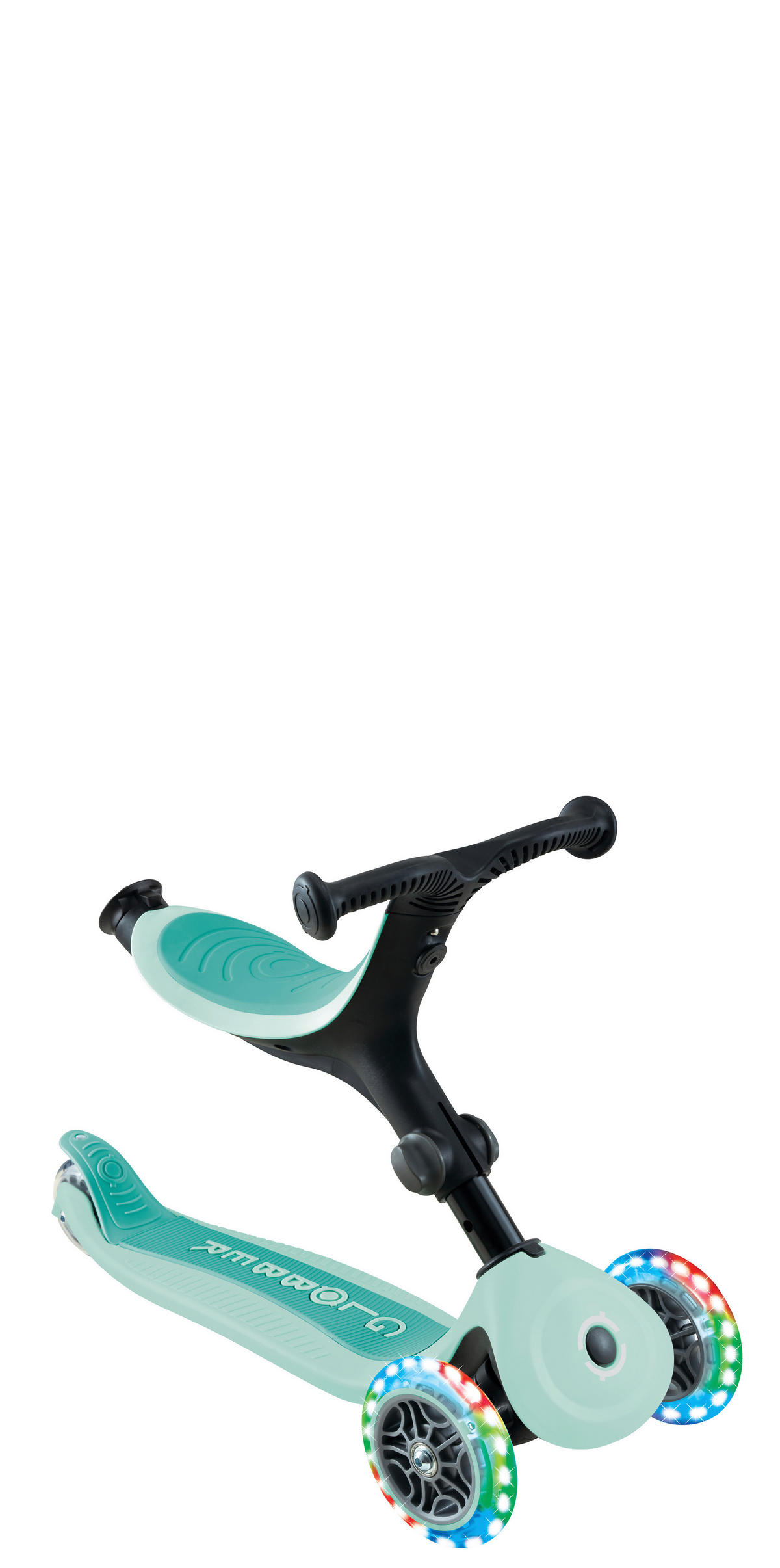 LAUFRAD GO-UP ACTIVE LIGHTS 360  - Mintgrün, Basics, Kunststoff/Metall (67/29/100cm) - GLOBBER