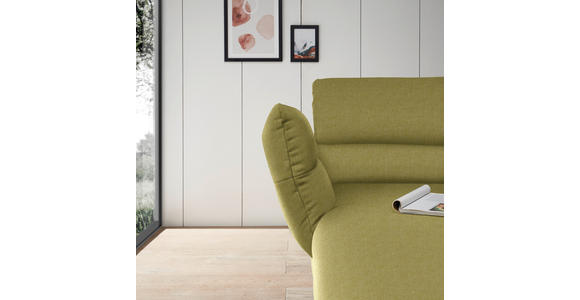ECKSOFA Hellgrün Flachgewebe  - Schwarz/Hellgrün, Design, Textil/Metall (176-217/279-327cm) - Dieter Knoll