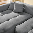 ECKSOFA in Chenille Grau, Dunkelgrau  - Dunkelgrau/Schwarz, MODERN, Kunststoff/Textil (172/276cm) - Hom`in