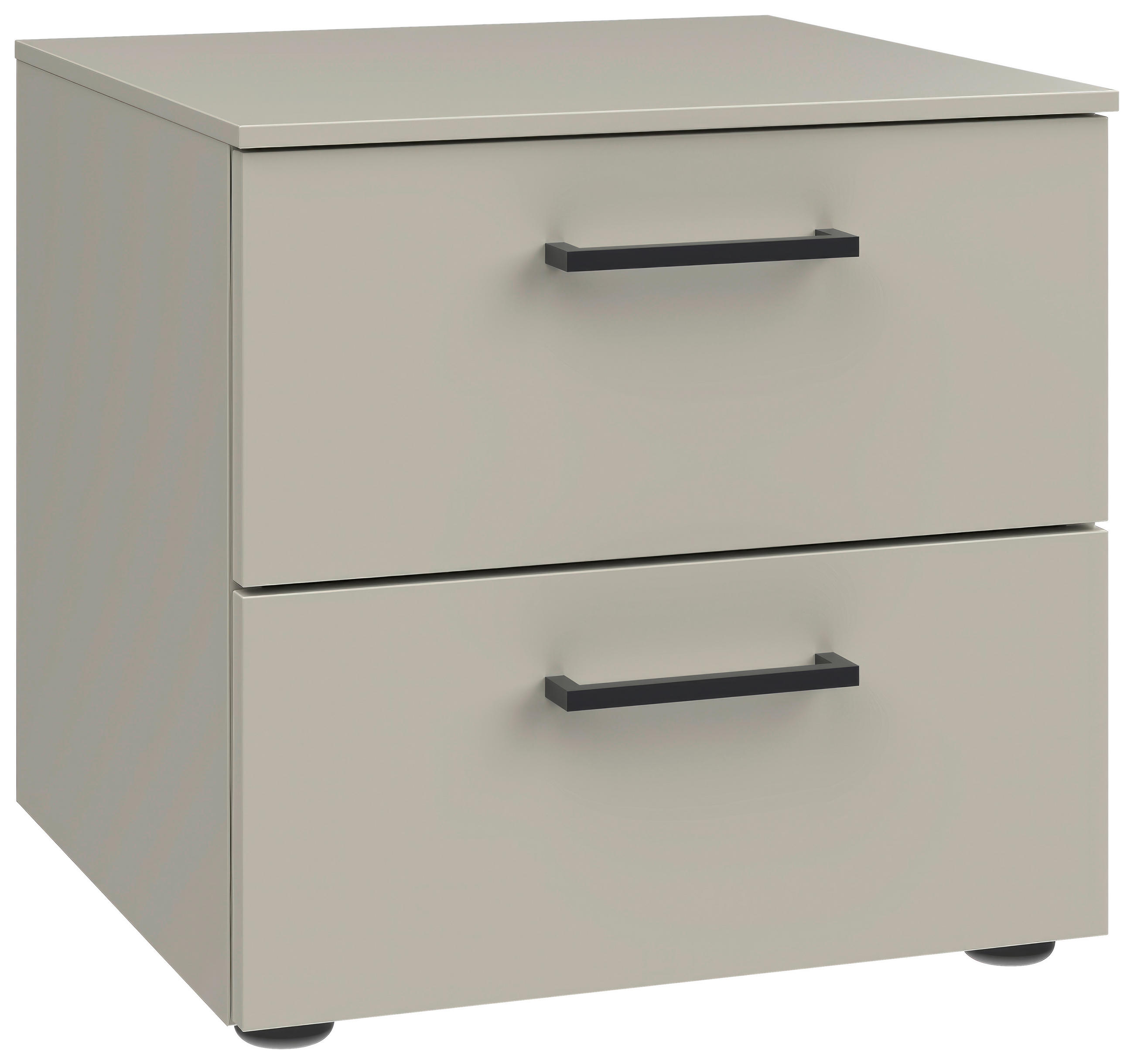 NACHTSCHRANK 42/41/41 cm  - Hellgrau/Schwarz, Design, Holzwerkstoff/Kunststoff (42/41/41cm) - Novel