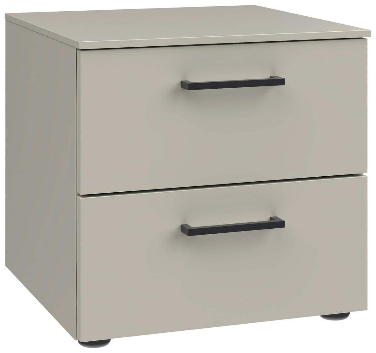 NACHTSCHRANK 42/41/41 cm  - Hellgrau/Schwarz, Design, Holzwerkstoff/Kunststoff (42/41/41cm) - Novel