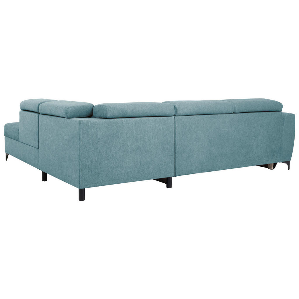 Thumbnail - Carryhome Ecksofa, Petrol, Textil, 5-Sitzer, Ottomane rechts, L-Form, 255x217 cm, Wohnzimmer, Sofas & Couches, Wohnlands...