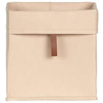 REGALKORB   - Beige, Trend, Leder/Textil (25/24/25cm) - Landscape