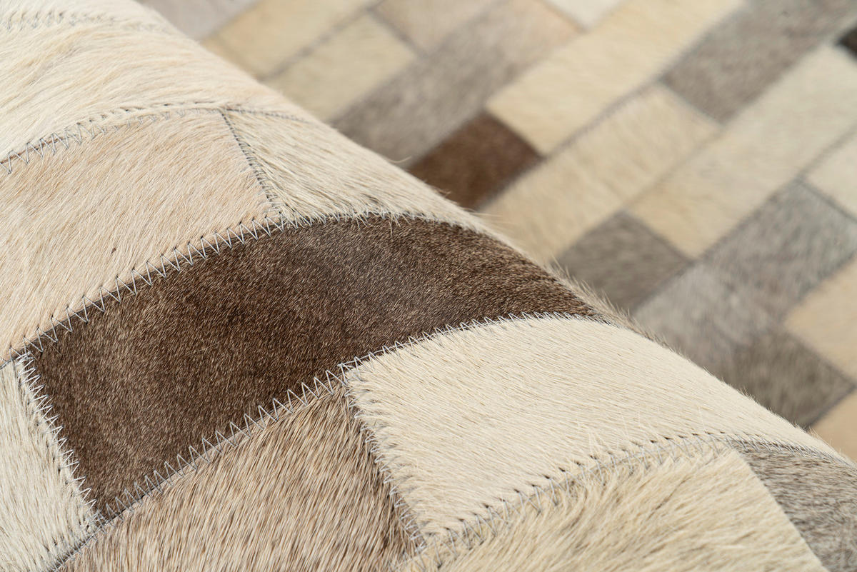 FLACHWEBETEPPICH 120/170 cm Lavin 825 Grau Grau  - Grau, KONVENTIONELL, Leder/Textil (120/170cm)