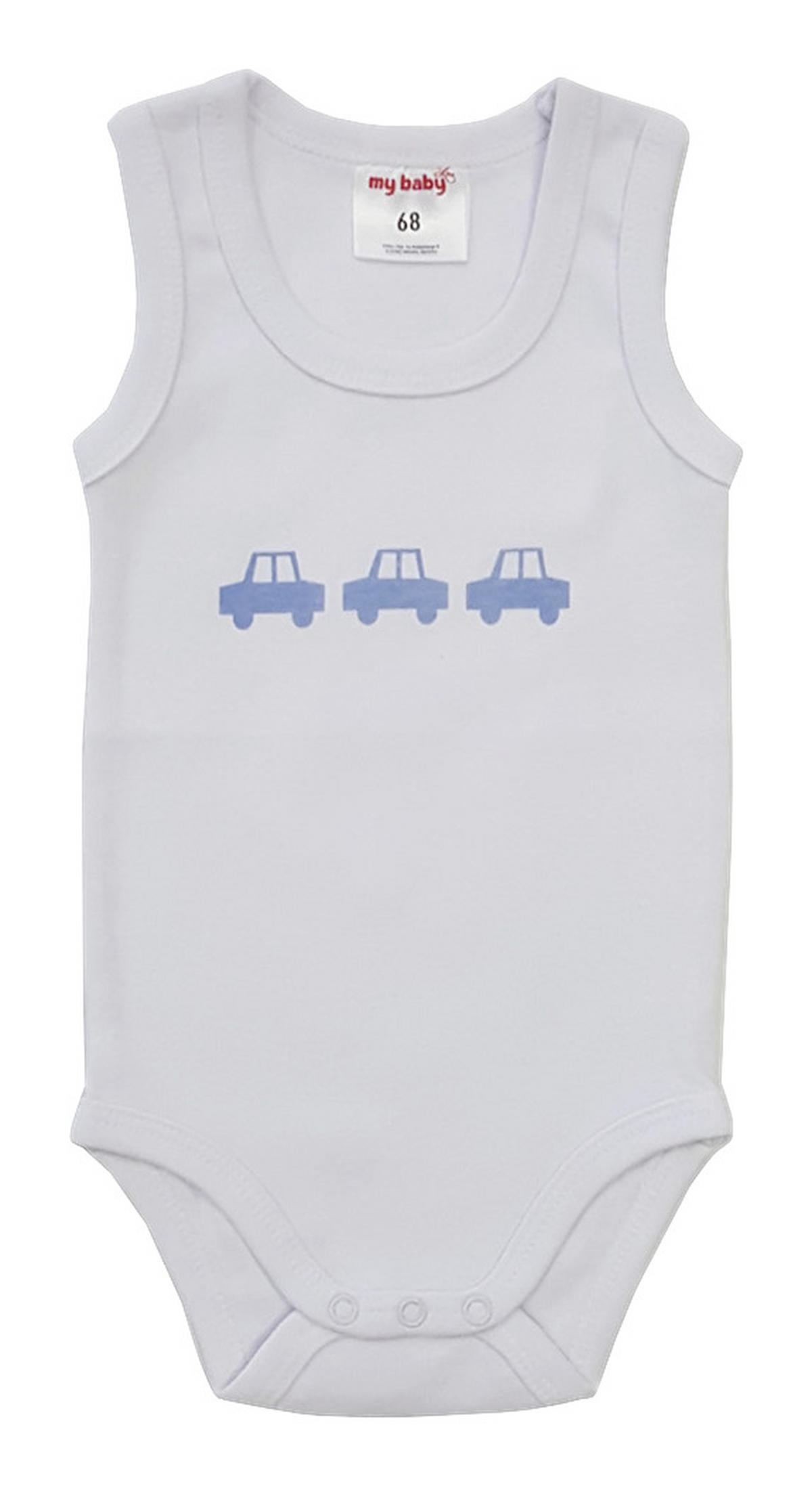 BABYBODY 2-teilig  - Weiß/Hellblau, Basics, Textil (50/56null) - My Baby Lou