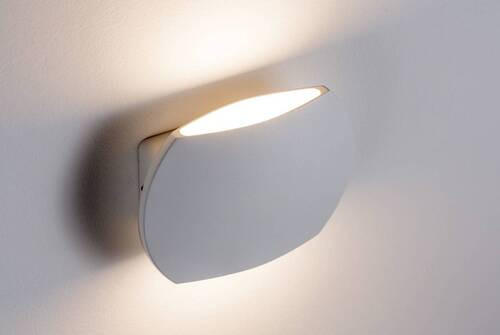 WANDLEUCHTE Bocca   - Weiß, Design, Metall (10cm) - Paulmann