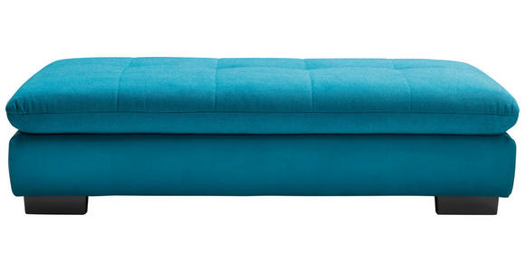 ECKSOFA Türkis Mikrofaser  - Türkis/Schwarz, Design, Textil/Metall (204/341cm) - Xora