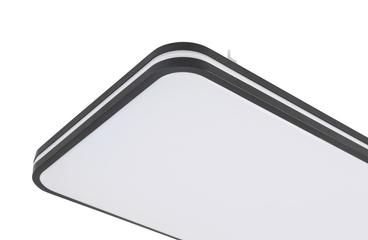 PLAFONIERĂ CU LED - alb/negru, Basics, plastic/metal (66/33/5,5cm) - Novel