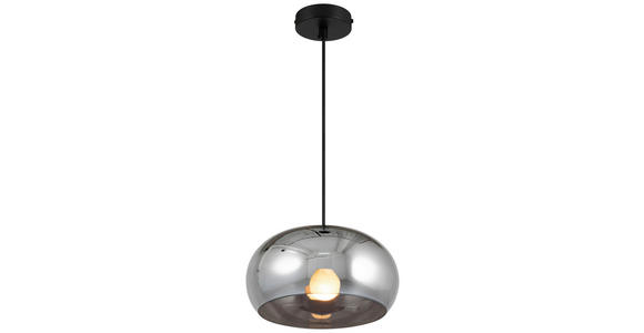 HÄNGELEUCHTE 23/120 cm  - Schwarz, Trend, Glas/Metall (23/120cm) - Novel