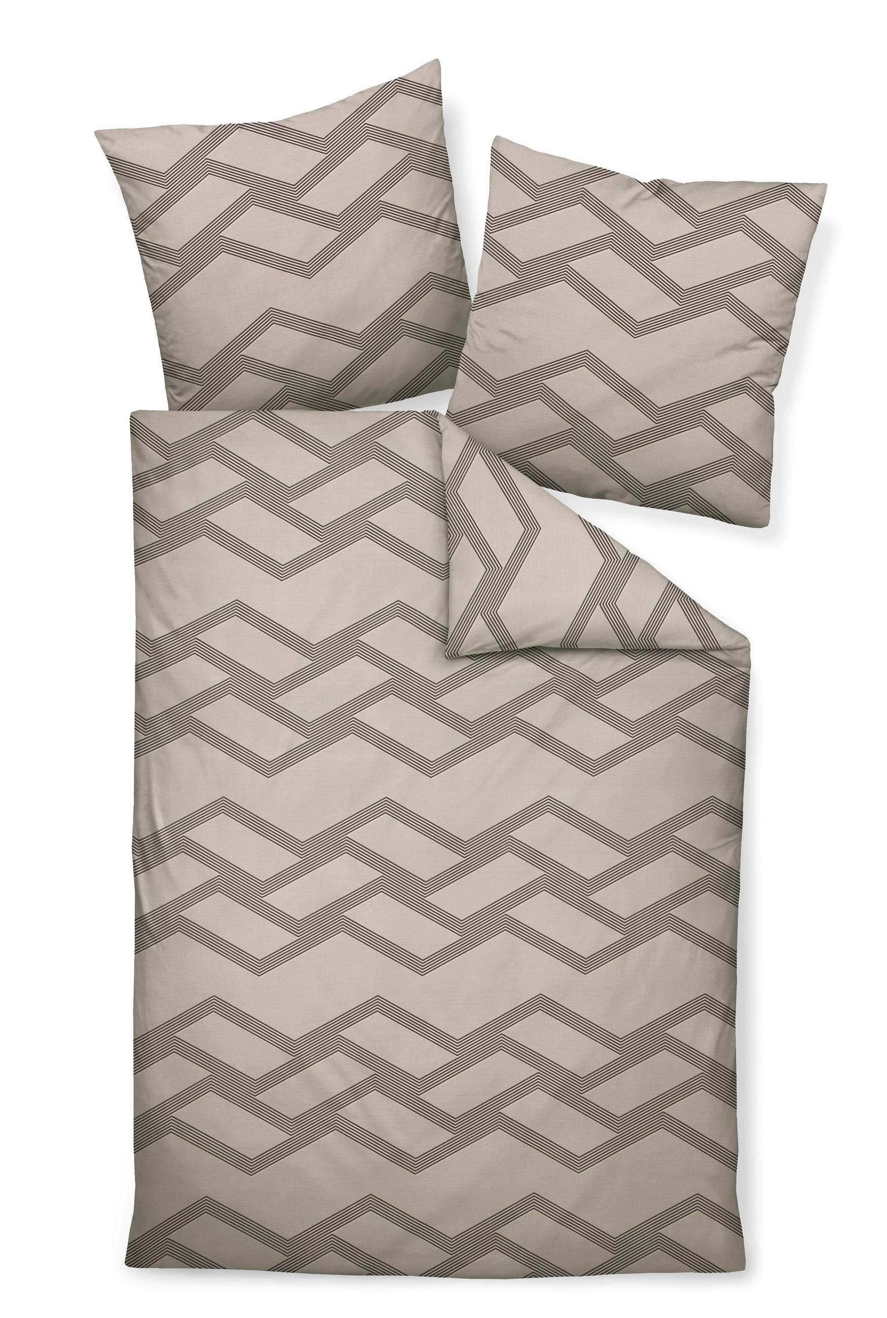 POSTELJINA 135/200 cm  J.D.  - bež/smeđa, Konvencionalno, tekstil (135/200cm) - Janine