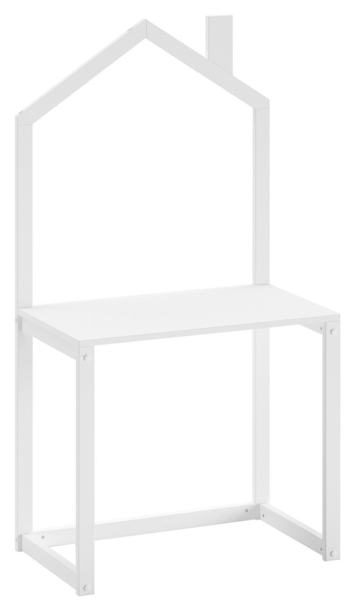 KINDERSCHREIBTISCH Kiefer massiv  - Weiß, MODERN, Holz (100/120,6/50cm) - MID.YOU