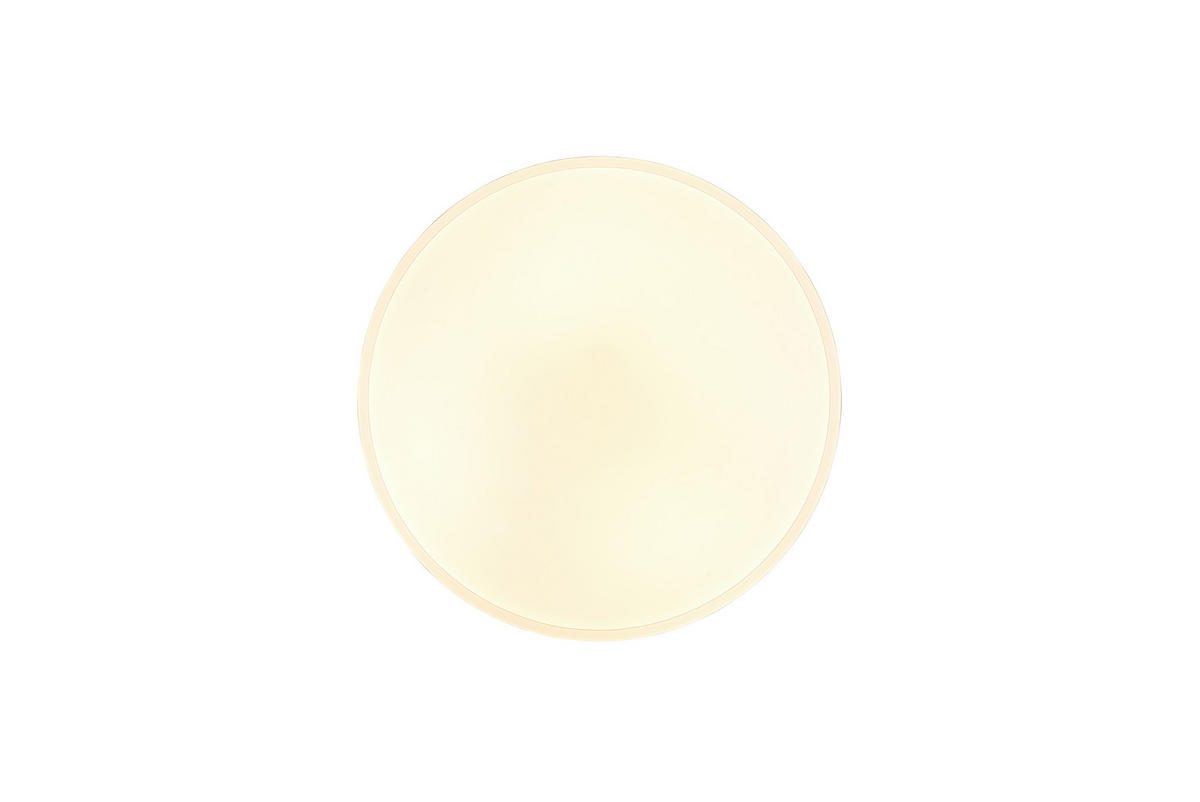 LED-DECKENLEUCHTE  50/8 cm    - Weiss/Schwarz, Basics, Kunststoff (50/8cm)