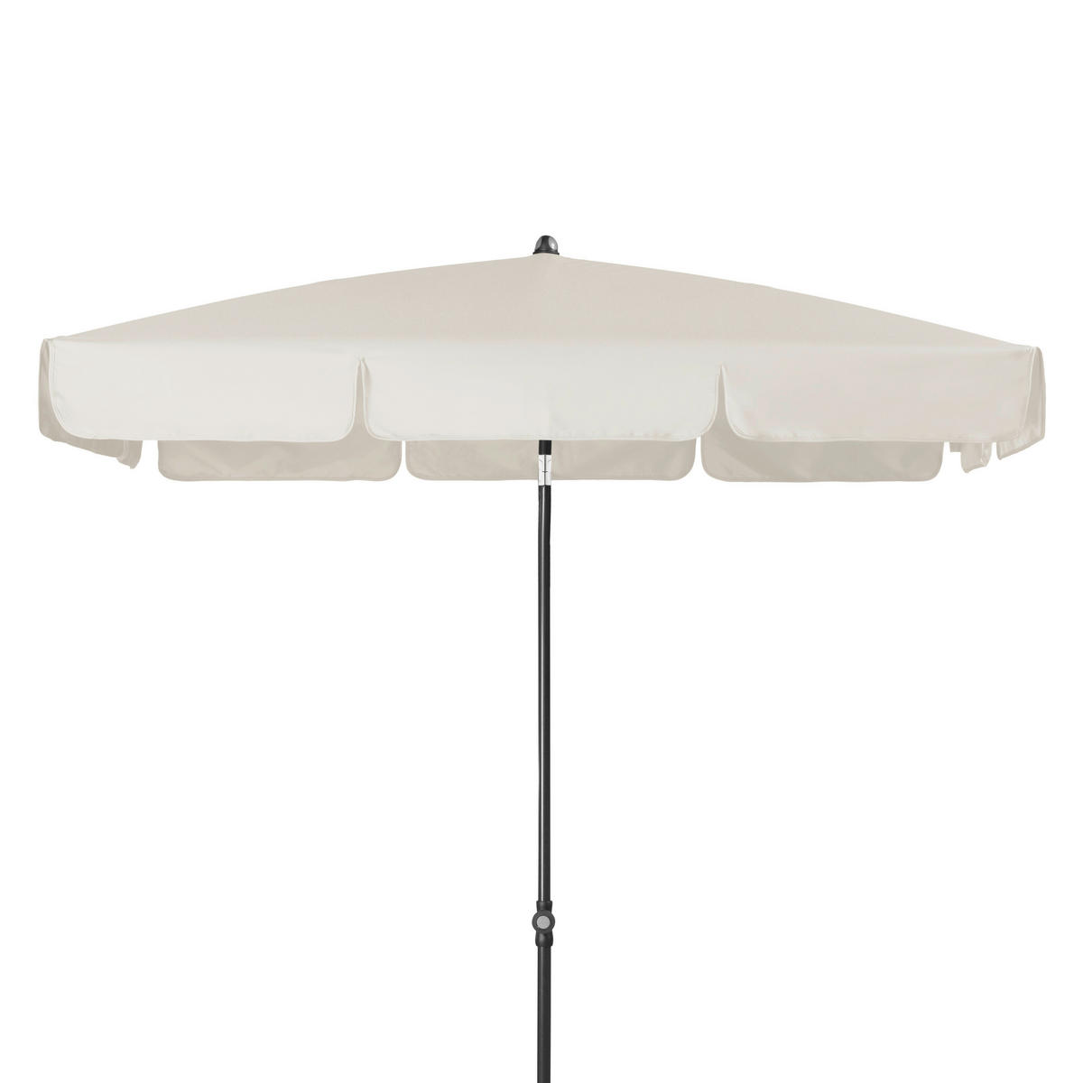 SONNENSCHIRM  185/120 cm  - Anthrazit/Naturfarben, Basics, Textil/Metall (185/120cm) - Doppler