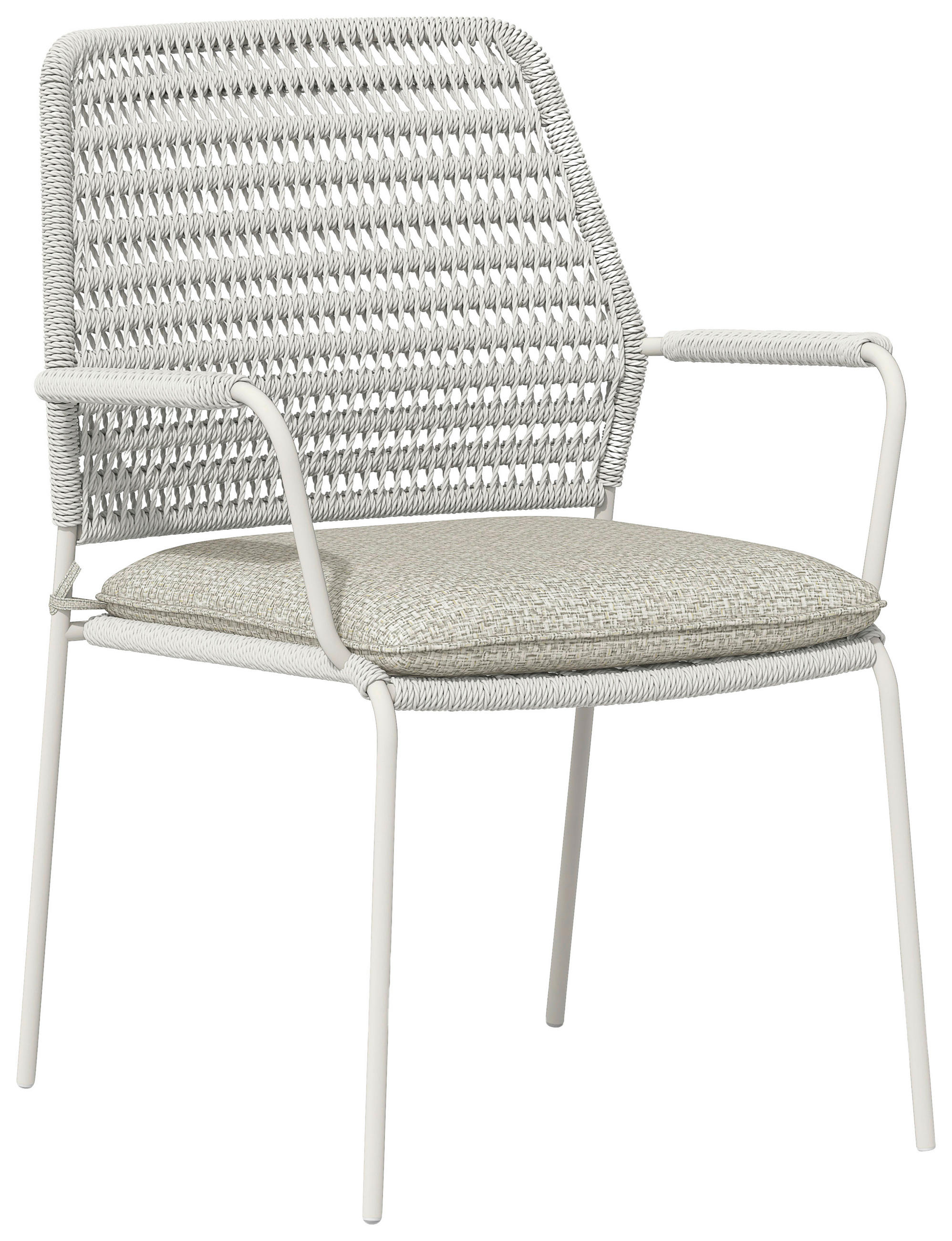 GARTENSTUHL - Creme, Basics, Kunststoff/Textil (59/87/67cm) - Tierra Outdoor