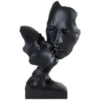 SCULPTURĂ - negru, Design, plastic (18,5/30/8,5cm) - Ambia Home