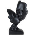 SKULPTUR - Schwarz, Design, Kunststoff (18,5/30/8,5cm) - Ambia Home