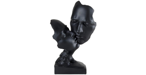 SKULPTUR - Schwarz, Design, Kunststoff (18,5/30/8,5cm) - Ambia Home